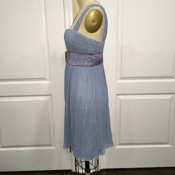 Maggy London Blue Chiffon Dress - Picture 2 of 4